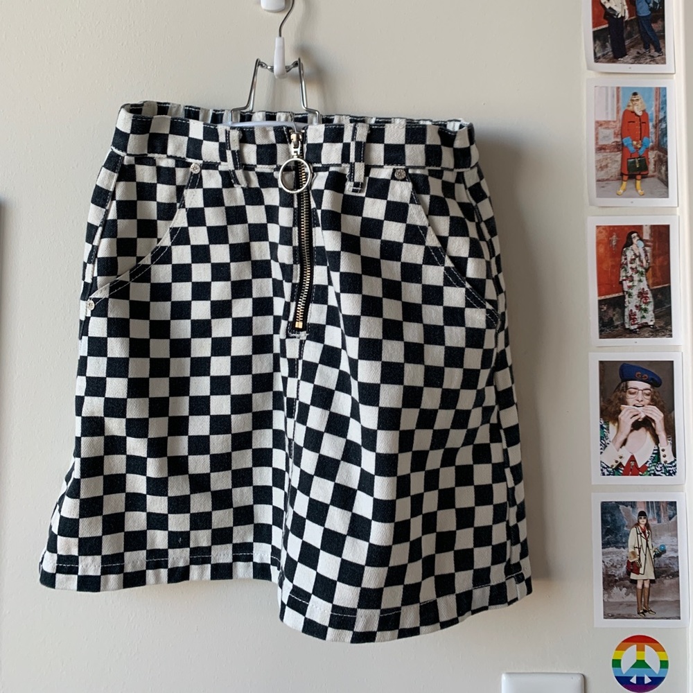 UNIF Apex zip up skirt
